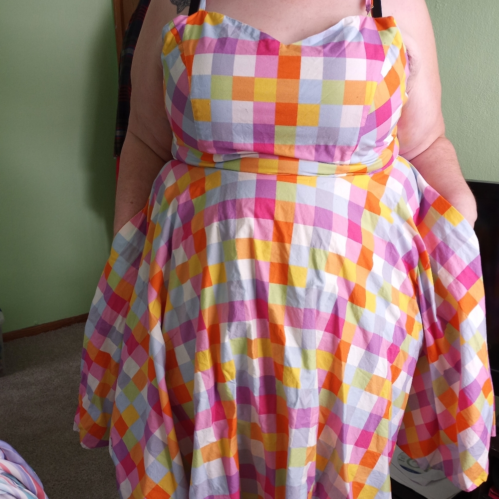 Bright checkered dress by magnolia Park